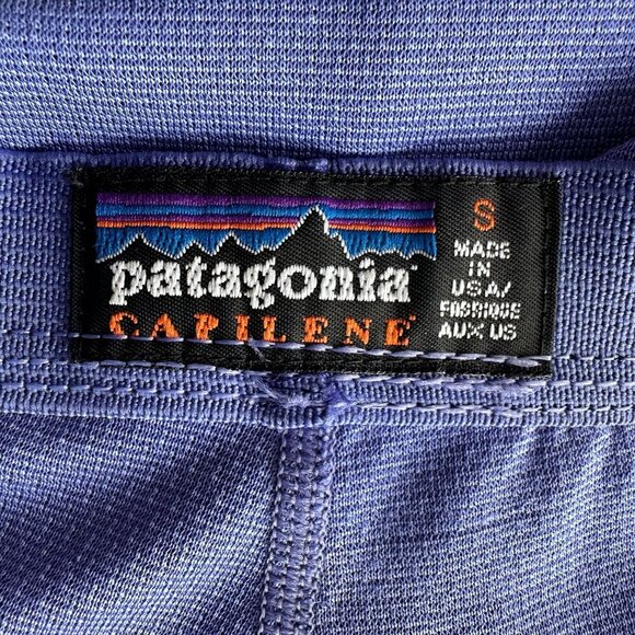 Vintage Patagonia Capilene Purple Base Layer Pants Womens Small - Picture 11 of 12